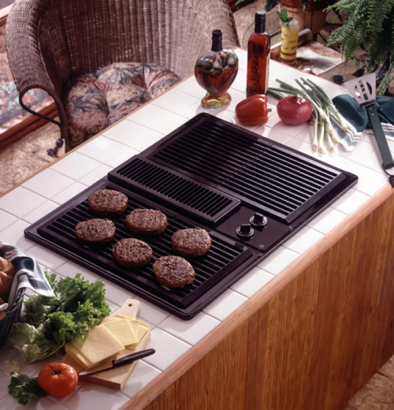 Buy GE 30" Patio Grill with Downdraft Venting System JP380BVBB